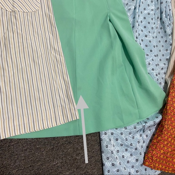 SOLD! 5❤️TRUE Vintage dress.small.medium.large orange white blue short - Picture 12 of 12